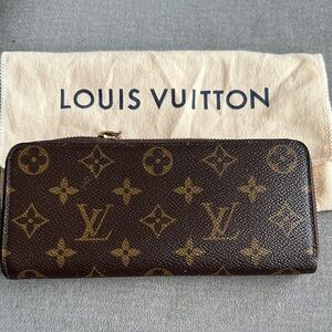 Louis Vuitton Monogram Canvas Zip-Around Wallet - Brown & Gold